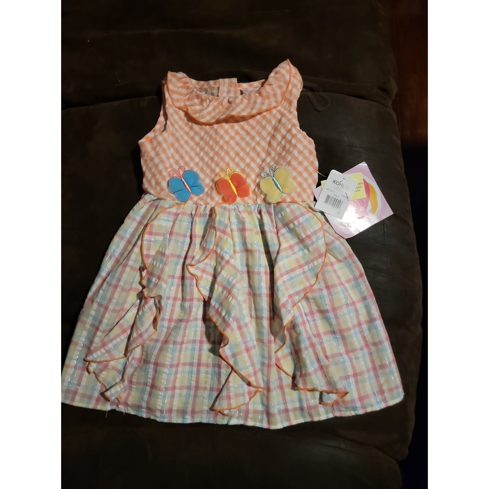 Youngland butterfly spring Easter size 3t dress nwt